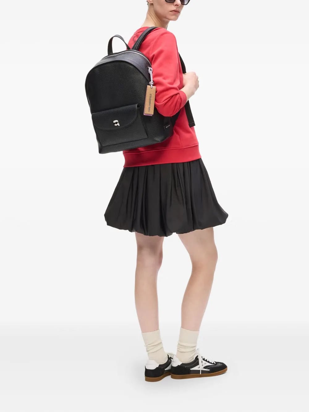 Ikon Pebble-texture backpack