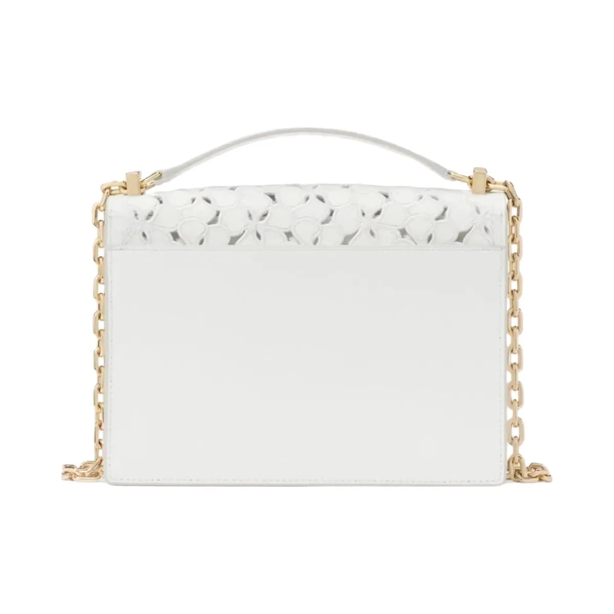 Kate Spade Deco Eyelet Chain Shoulder Bag True White