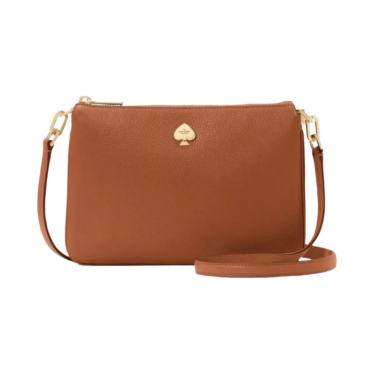 Kate Spade Kayla Small Triple Compartment Crossbody Warm Gingerbread