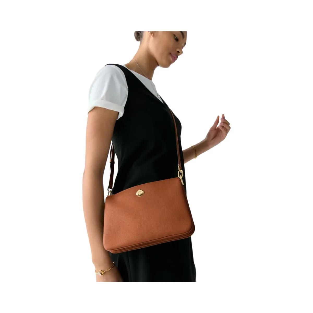 Kate Spade Kayla Small Triple Compartment Crossbody Warm Gingerbread