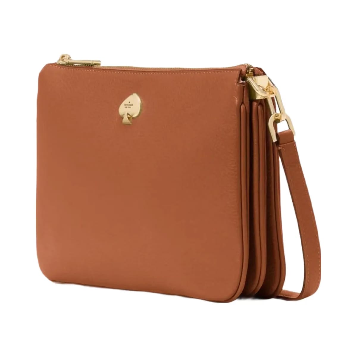 Kate Spade Kayla Small Triple Compartment Crossbody Warm Gingerbread