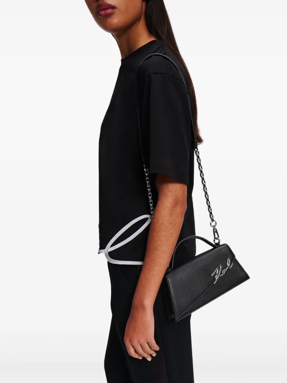 Signature Slim leather tote bag