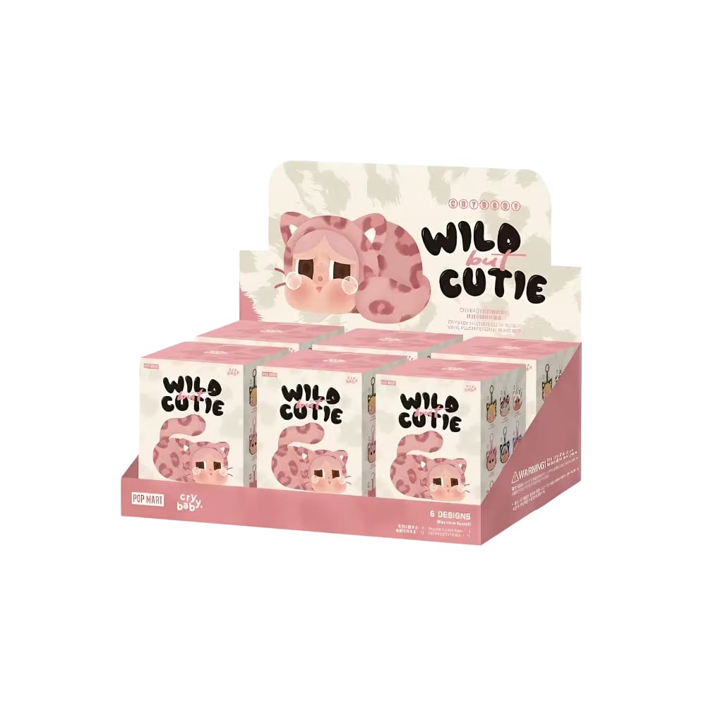 Pop Mart CRYBABY Wild but Cutie Series Vinyl Plush Pendant Sealed Case (6 Blind Box)