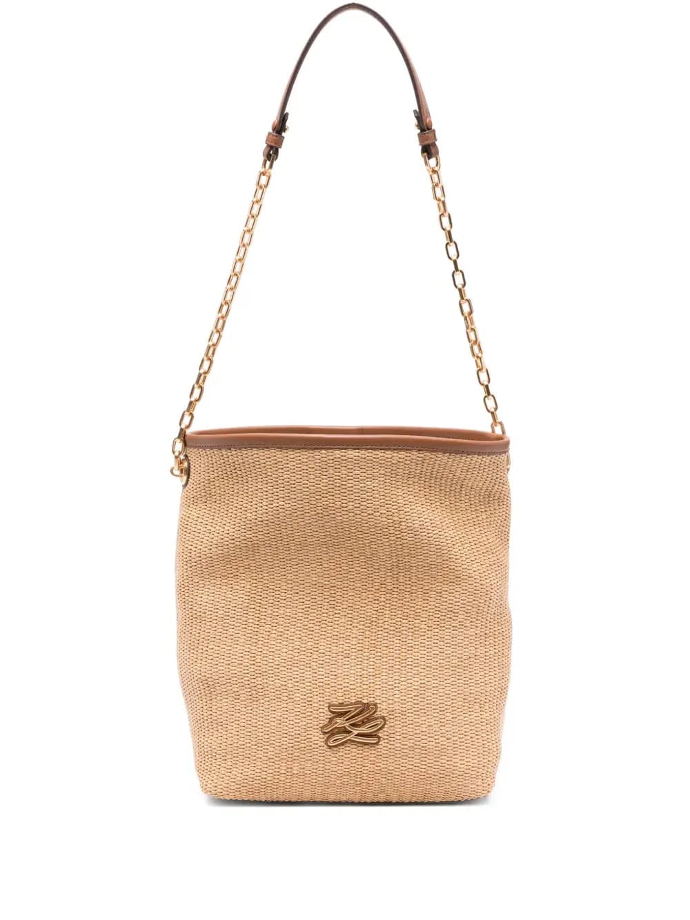 K/Autograph woven chain-strap bag