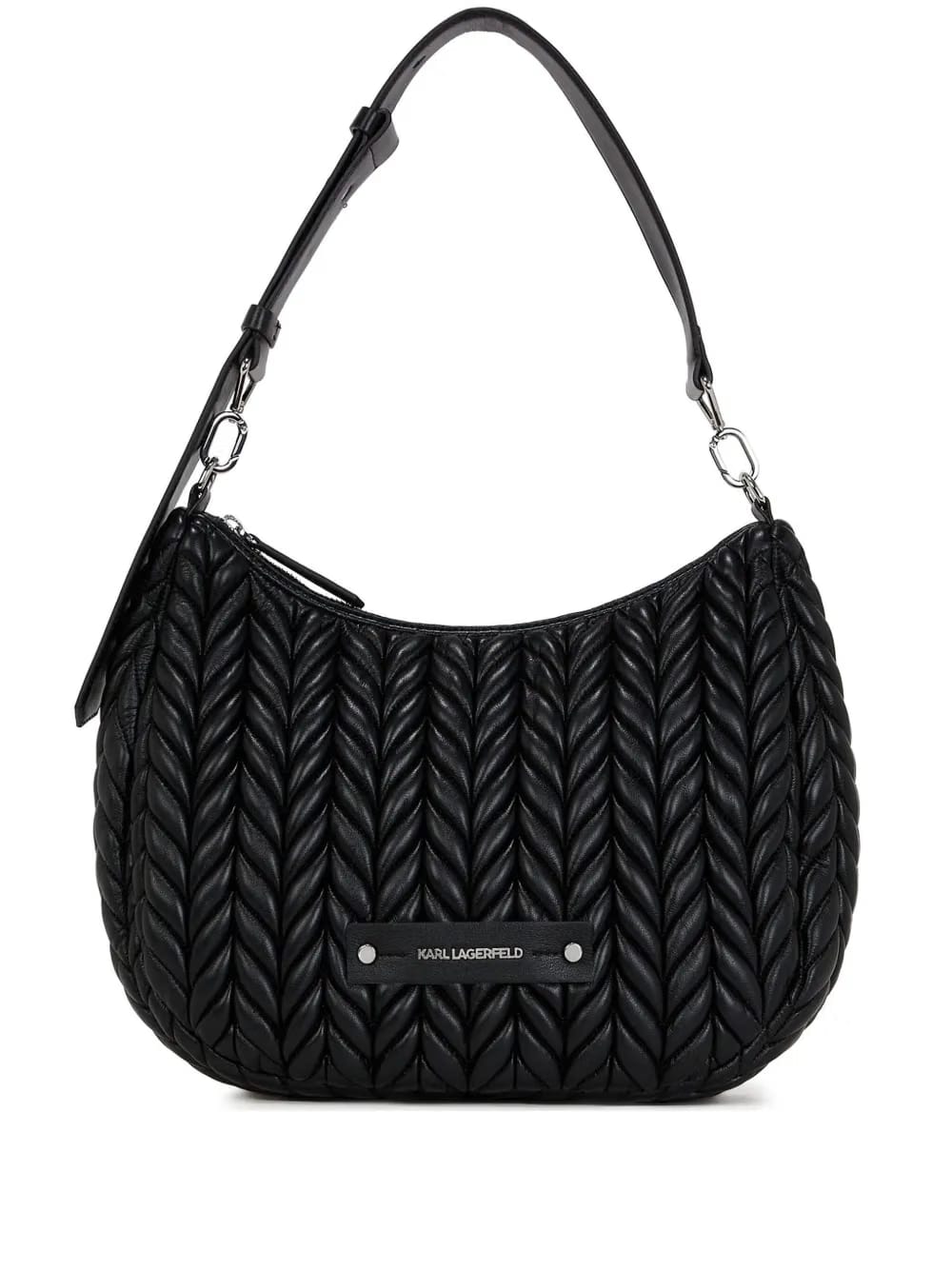 K/weave quilted shoulder bag
