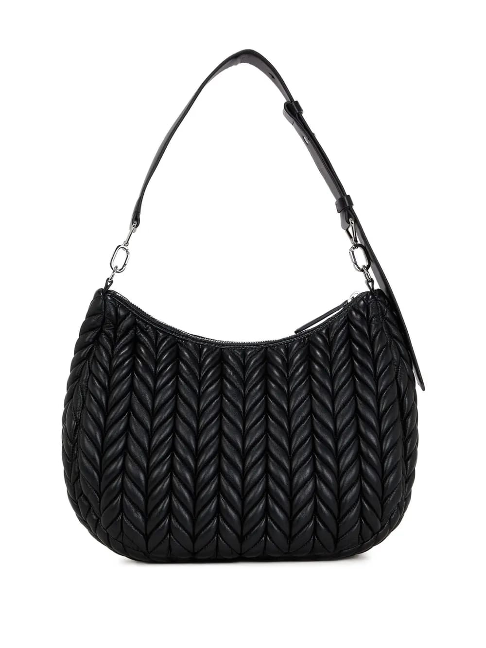 K/weave quilted shoulder bag