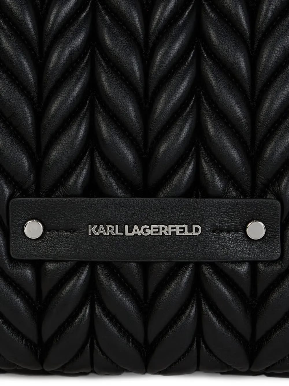 K/weave quilted shoulder bag