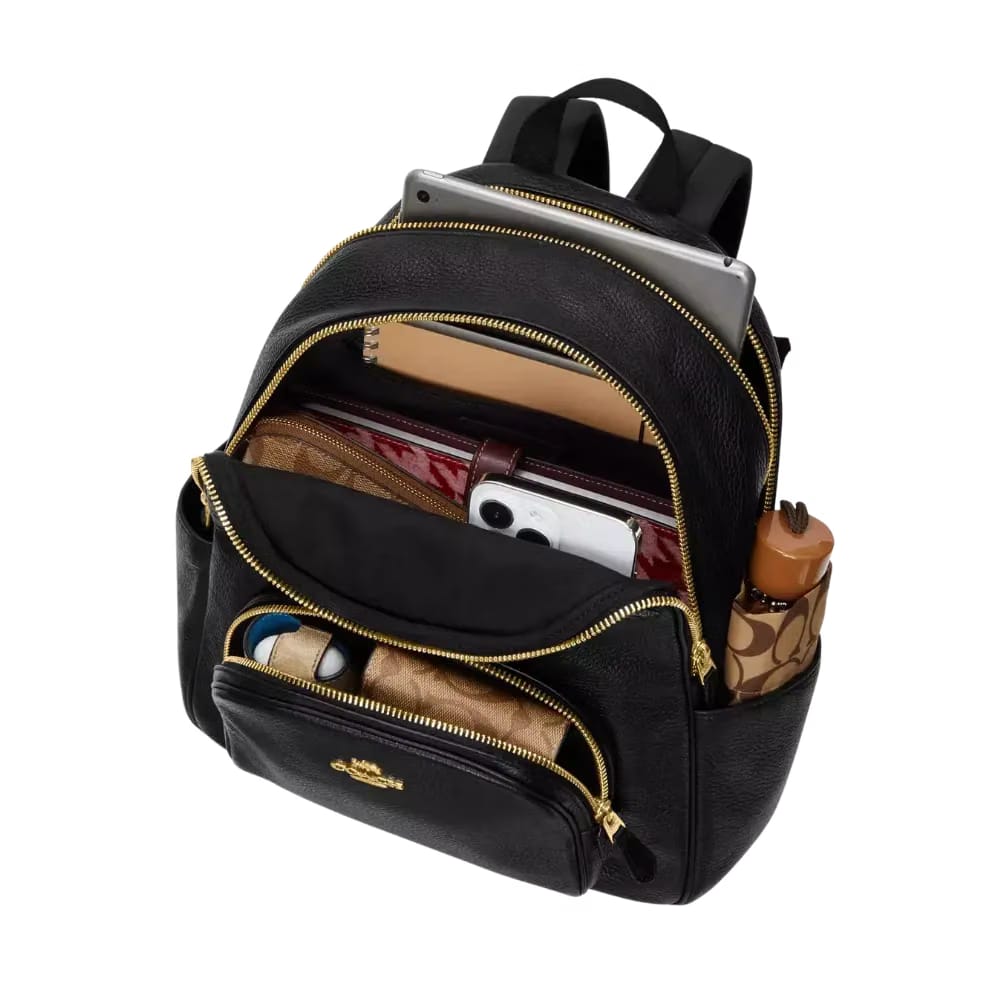 Coach Court Backpack In Signature Canvas Tan