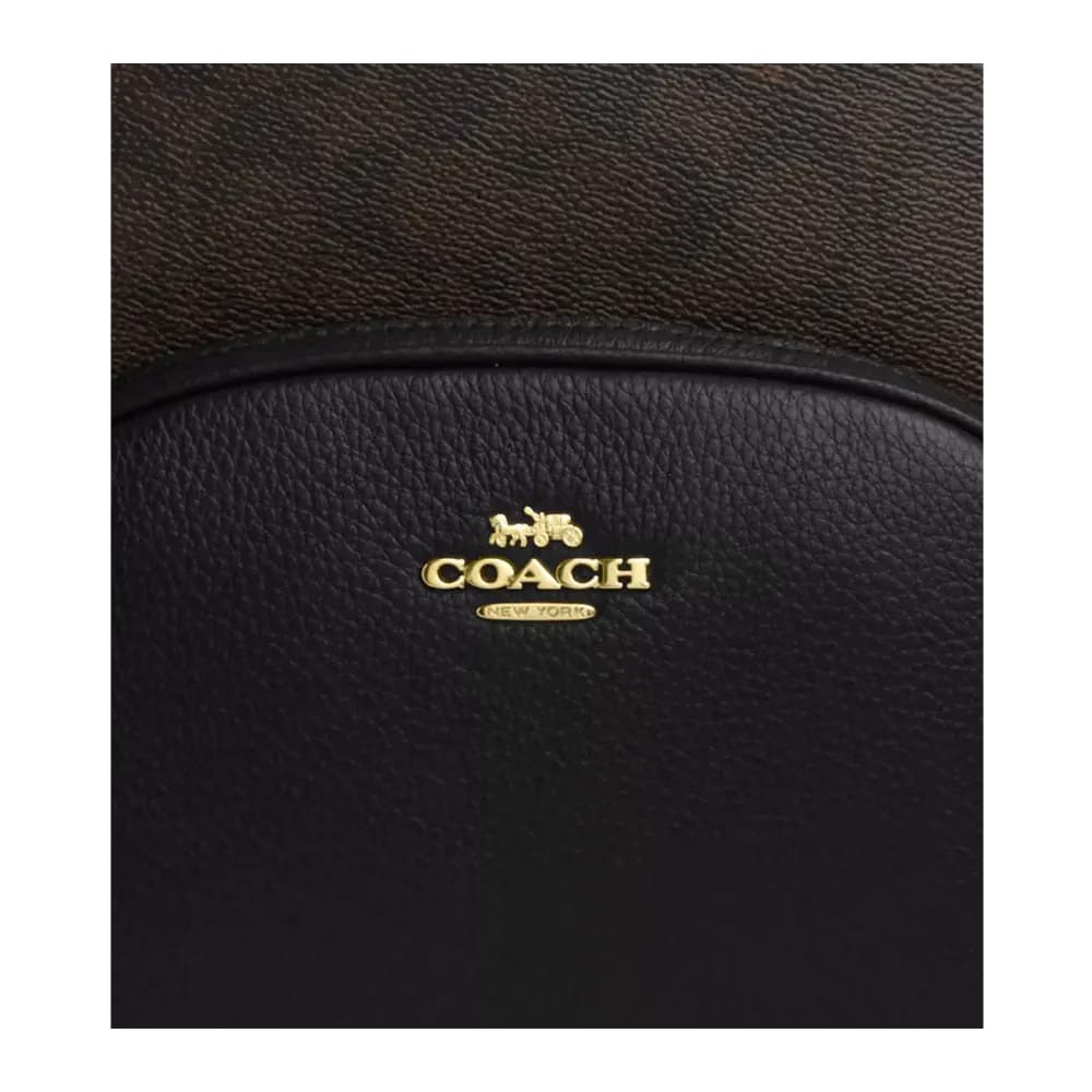 Coach Court Backpack In Signature Canvas Tan