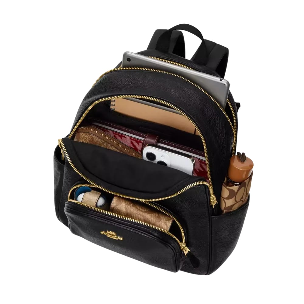 Coach Court Backpack In Signature Canvas Tan