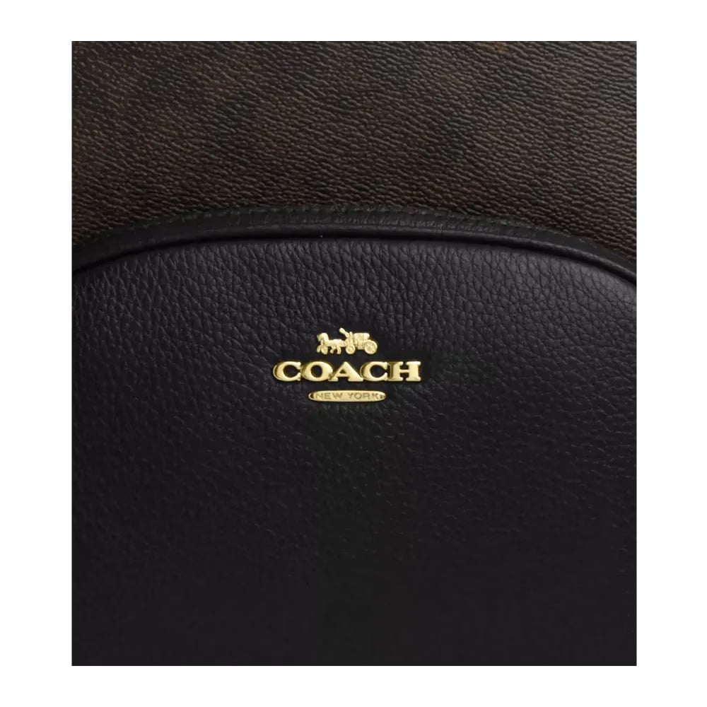 Coach Court Backpack In Signature Canvas Tan