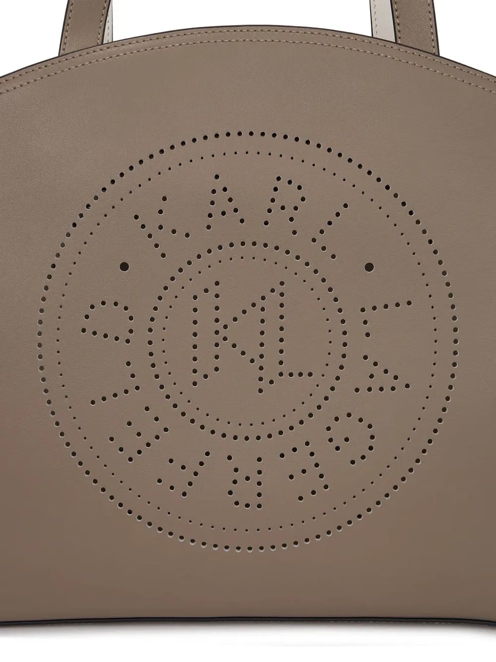 large K/Circle perforated-design tote bag