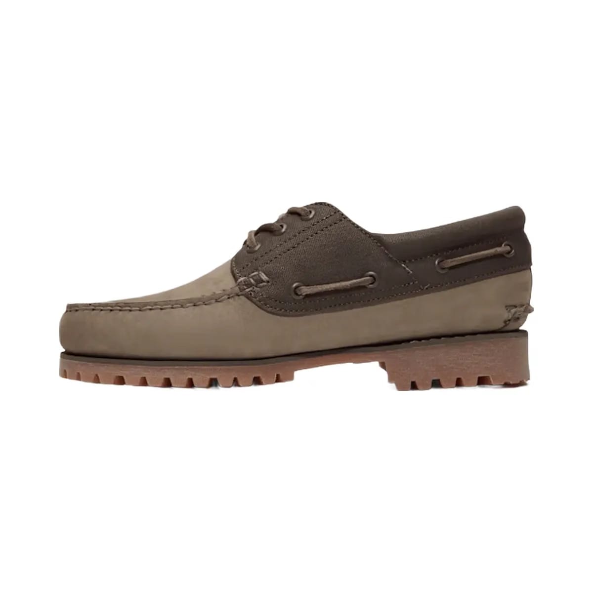 Timberland Authentics 3-Eye Boat Shoe Olive Nubuck Men'S