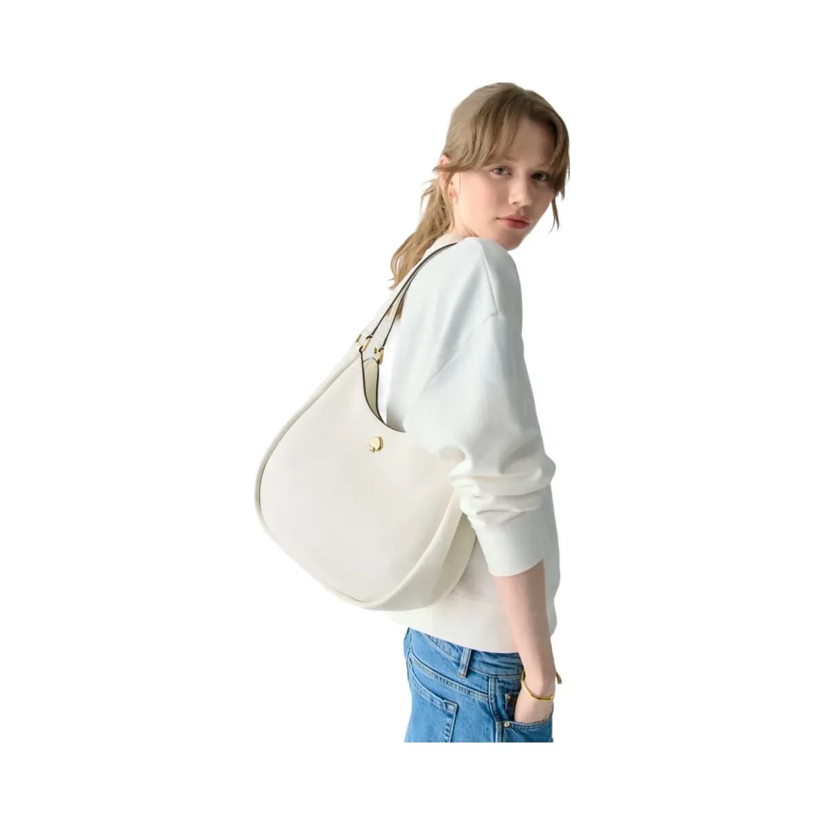 Kate Spade Kayla Large Triple Compartment Shoulder Bag Meringue