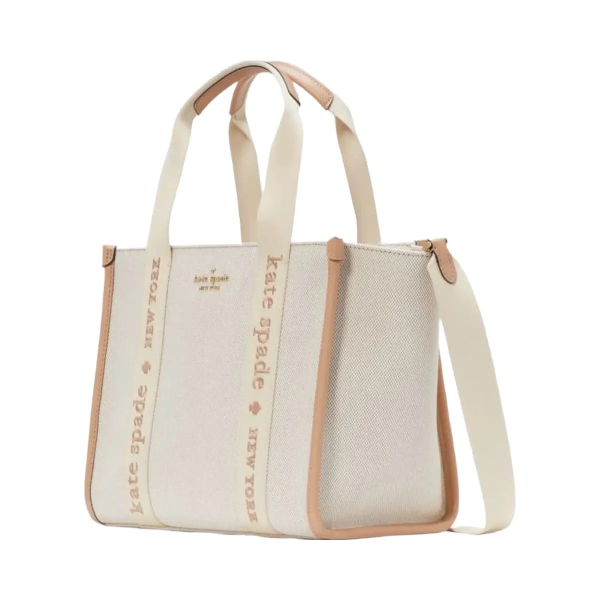 Kate Spade Kip Canvas Small Tote Light Fawn Multi