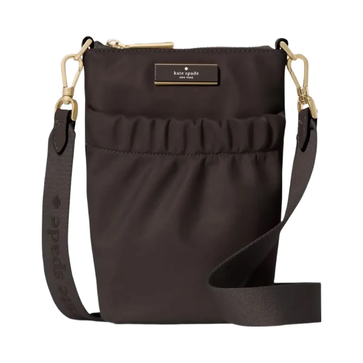 Kate Spade Carter Nylon Phone Crossbody Hot Fudge