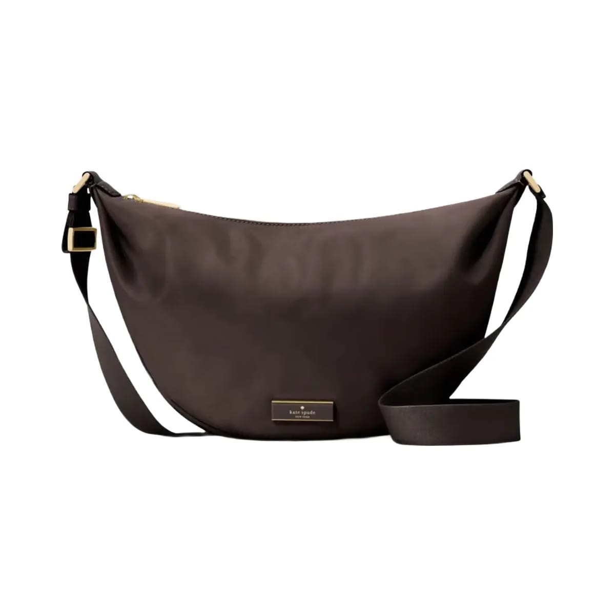 Kate Spade Carter Nylon Medium Sling Bag Hot Fudge