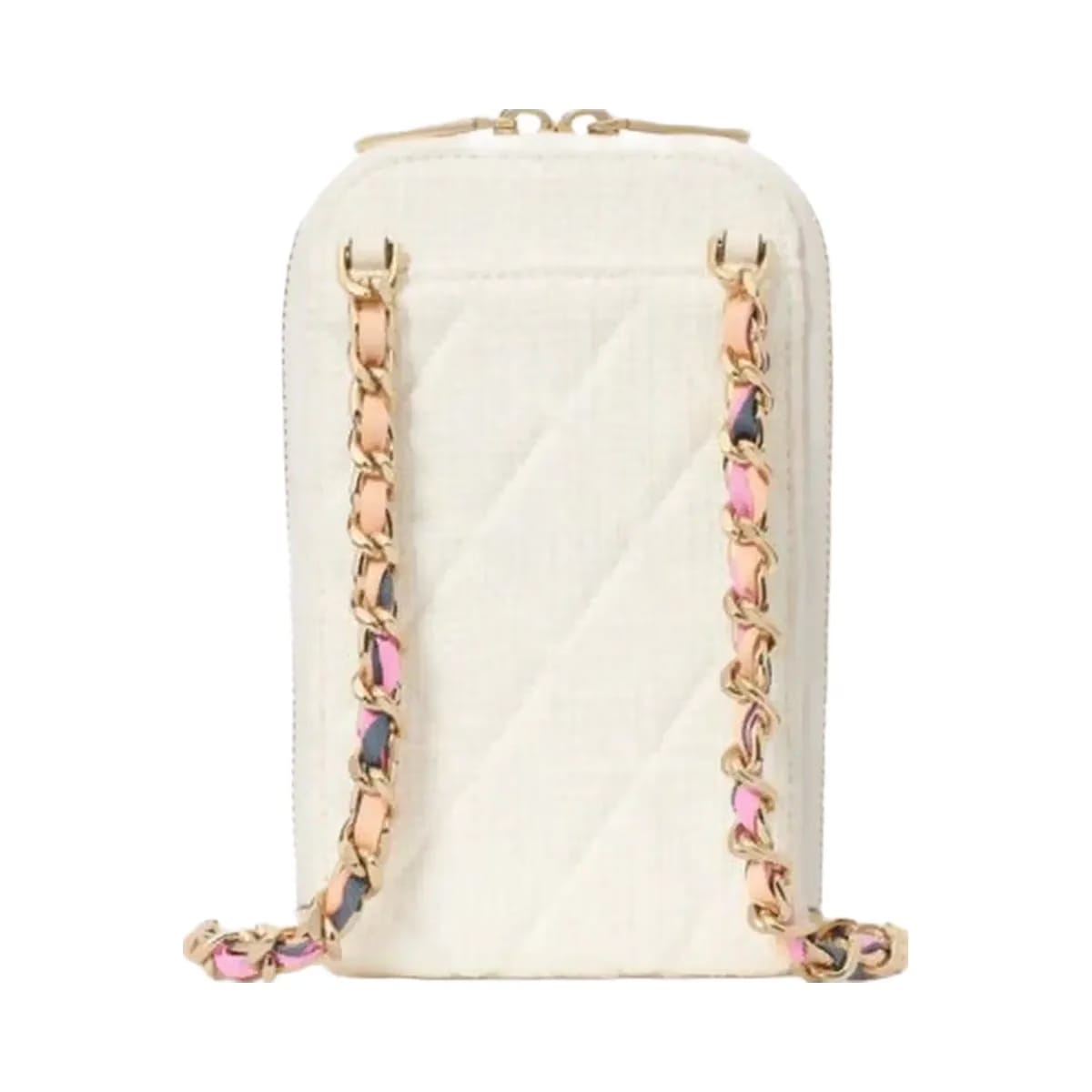 Kate Spade Carey Tweed Phone Chain Crossbody Cream Multi