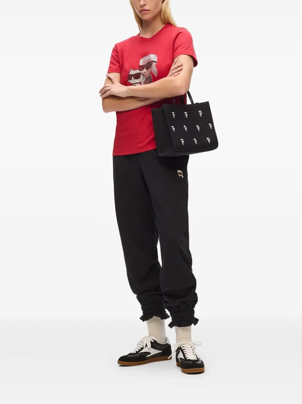 small ikon print tote bag