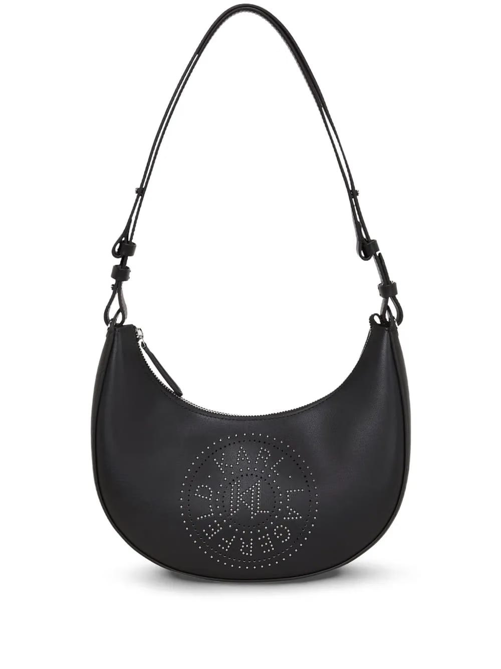 K/Circle studded moon bag