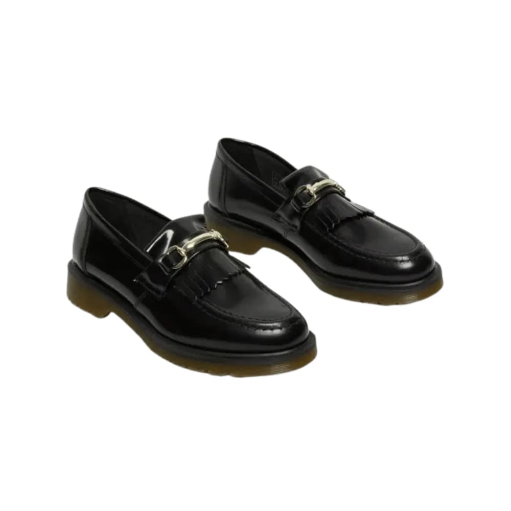 Dr Martens Snaffle Smooth Leather Kiltie Loafers Black