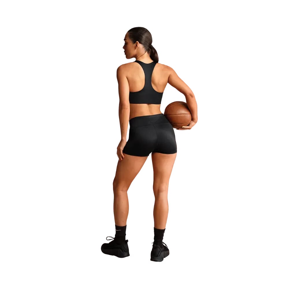 Nike x Skims Shine Women's Mid-Rise 2" Boyshorts with Drawcord OBSIDIAN