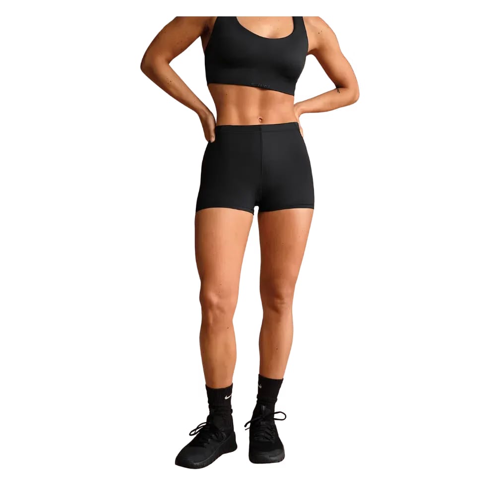 Nike x Skims Shine Women's Mid-Rise 2" Boyshorts with Drawcord OBSIDIAN