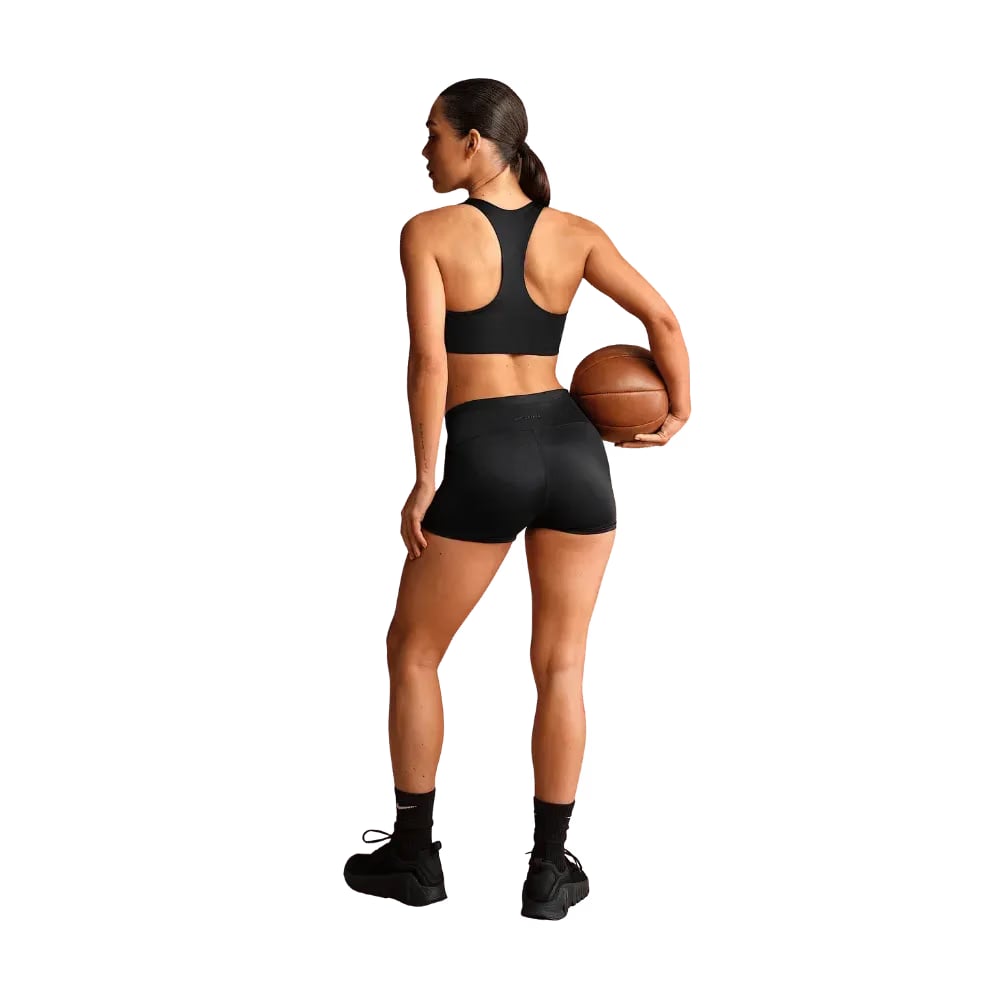 Nike x Skims Shine Women's Mid-Rise 2" Boyshorts with Drawcord OBSIDIAN