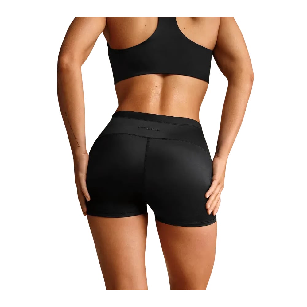 Nike x Skims Shine Women's Mid-Rise 2" Boyshorts with Drawcord OBSIDIAN