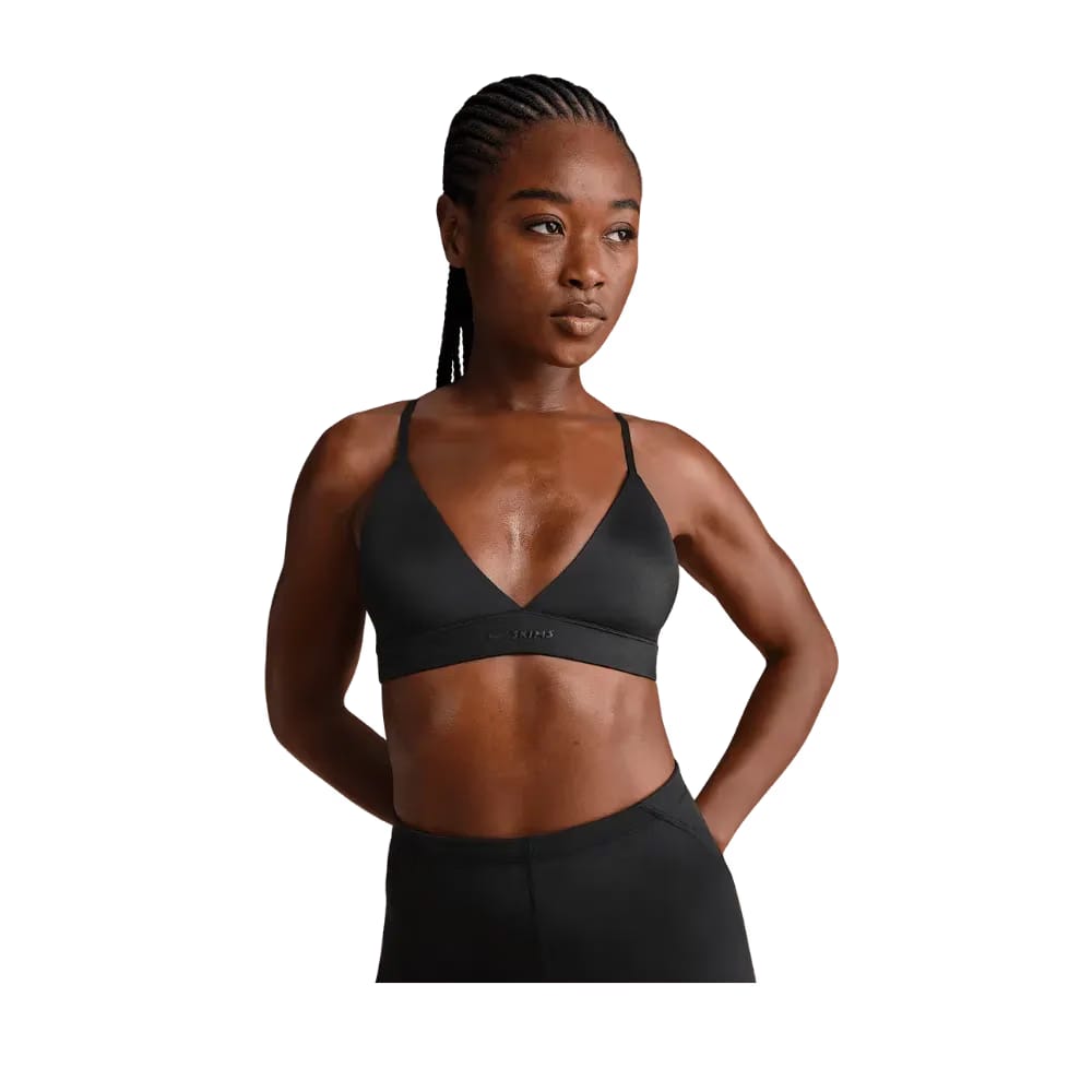 Nike x Skims Shine Women's Triangle Bra Obsidian
