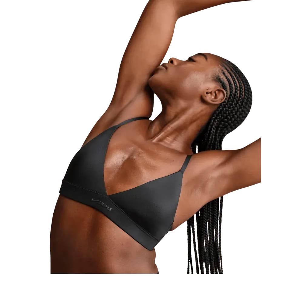Nike x Skims Shine Women's Triangle Bra Obsidian