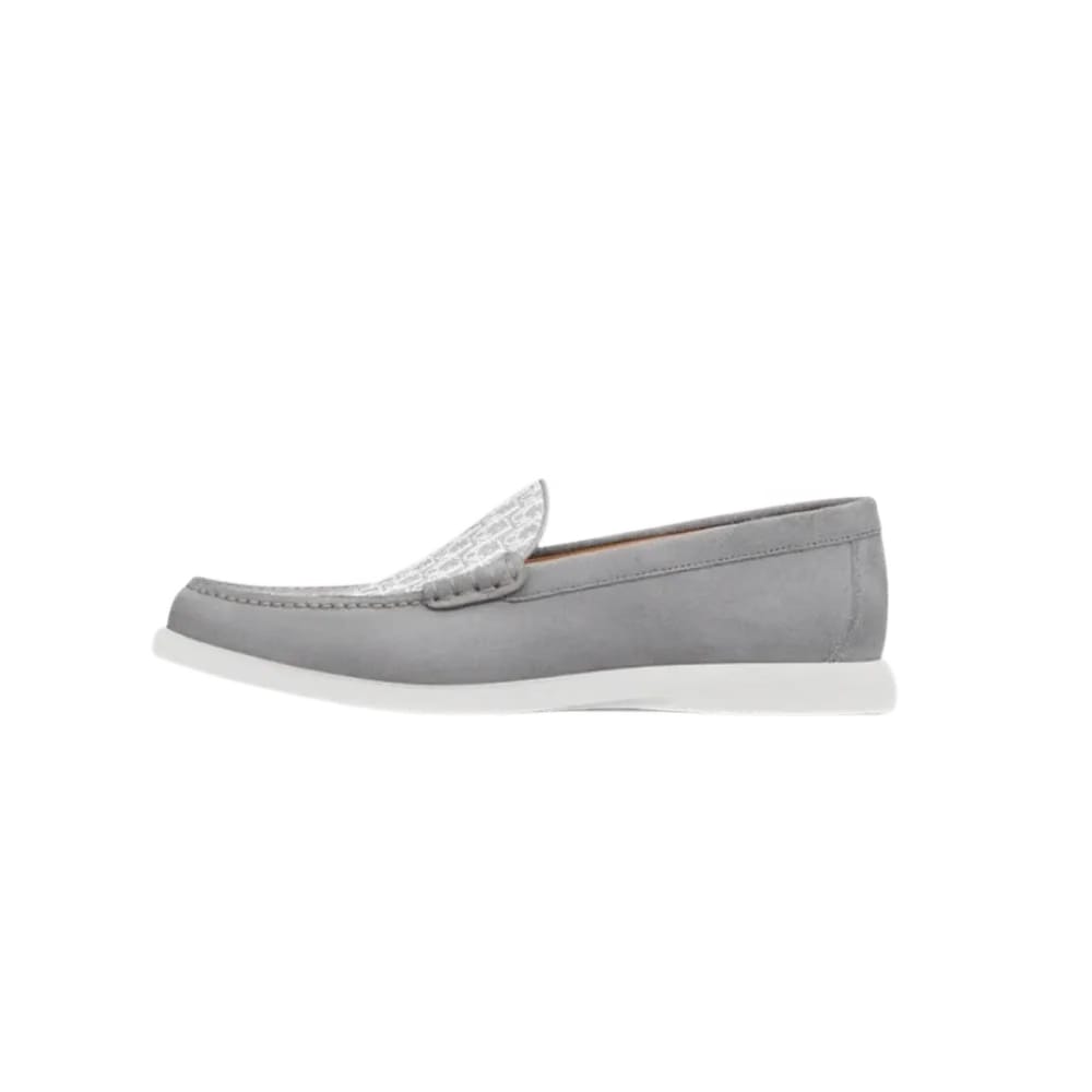 Dior Granville Loafer Dior Gray Suede and Dior Oblique Jacquard
