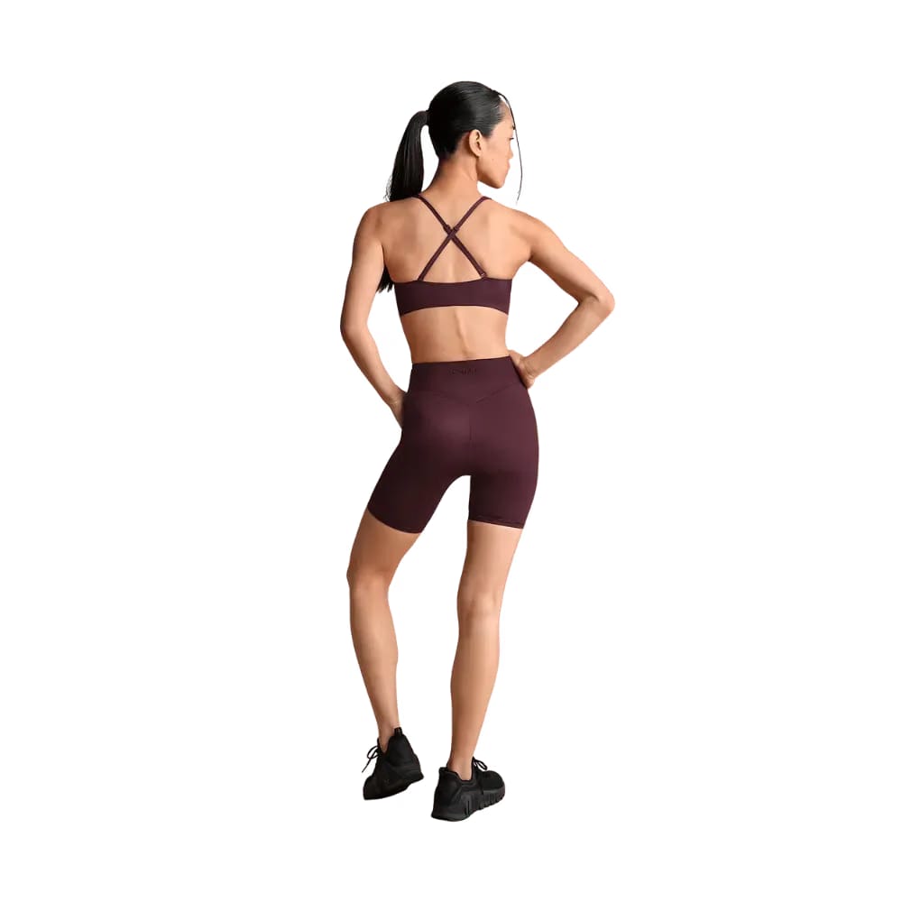 Nike x Skims Shine Women's V-Neck Bra CURRANT