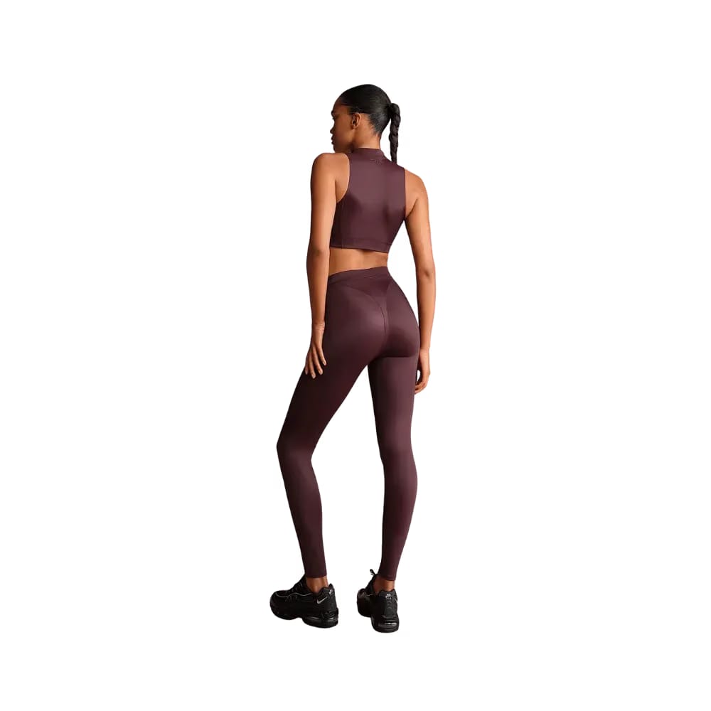 Nike x Skims Shine Women's High-Waisted V-Panel 26" Leggings CURRANT