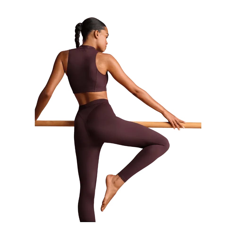 Nike x Skims Shine Women's High-Waisted V-Panel 26" Leggings CURRANT