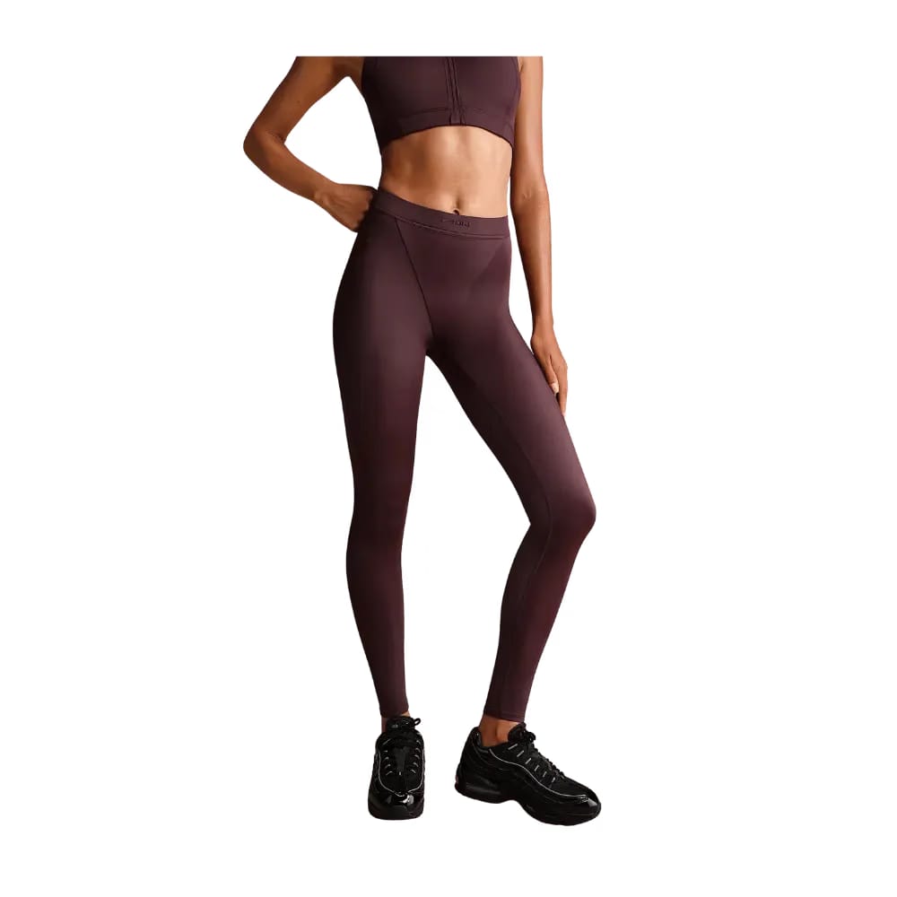 Nike x Skims Shine Women's High-Waisted V-Panel 26" Leggings CURRANT