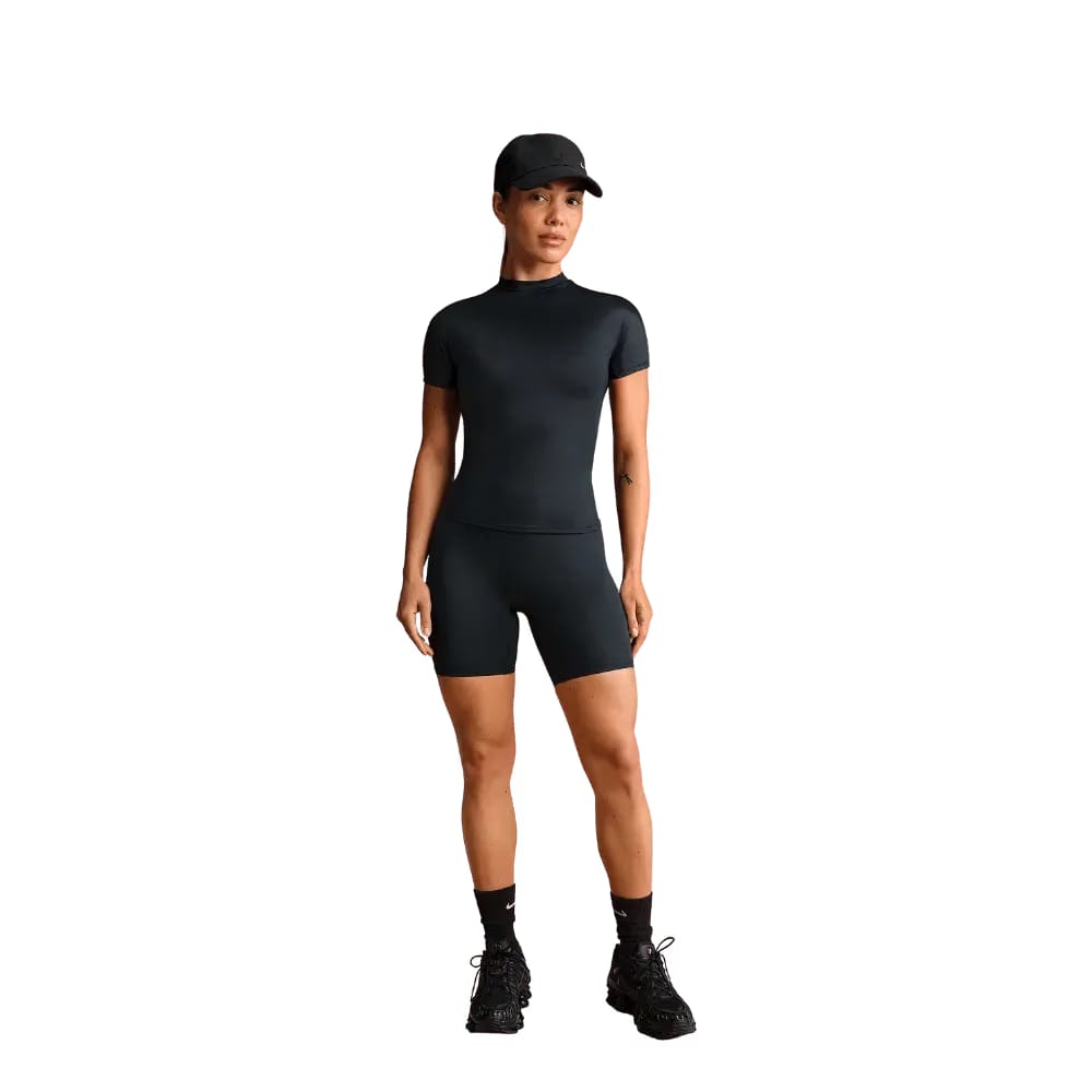 Nike X Skims Shine Women's High-Waisted 5" Biker Shorts Obsidian