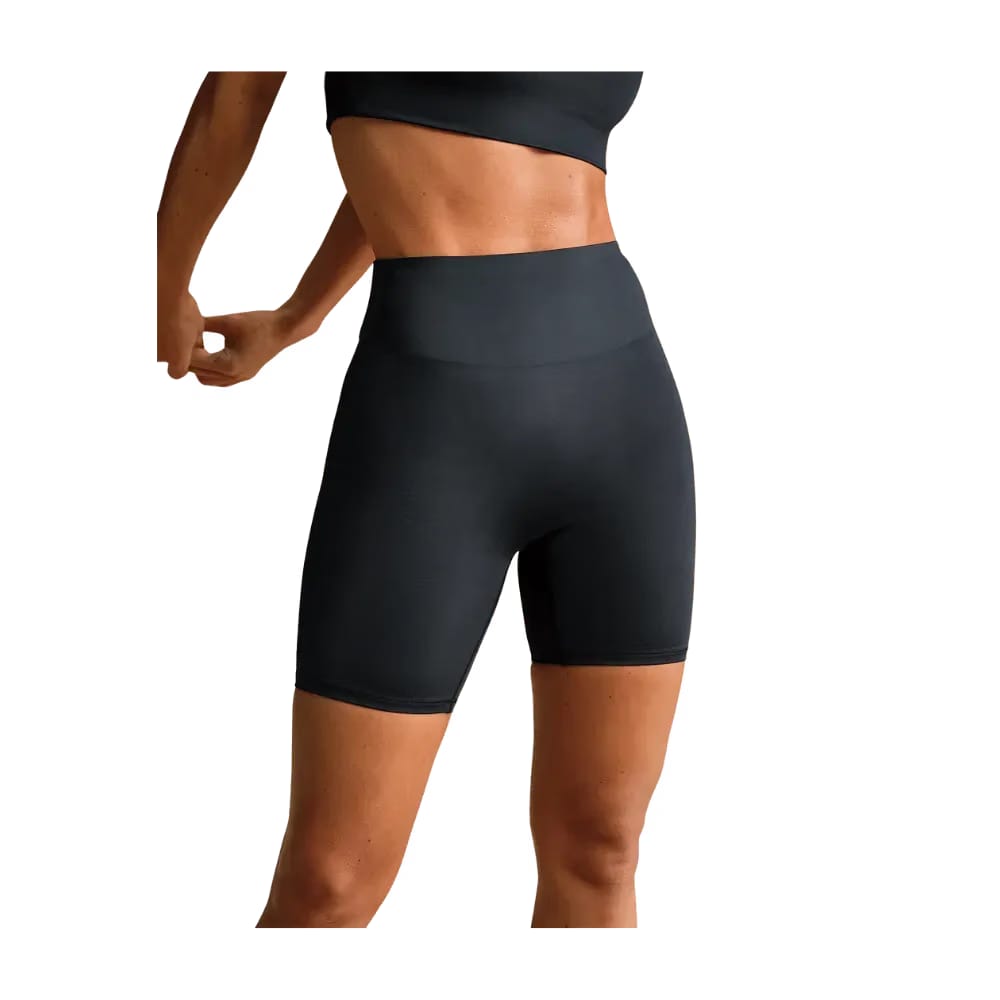 Nike X Skims Shine Women's High-Waisted 5" Biker Shorts Obsidian