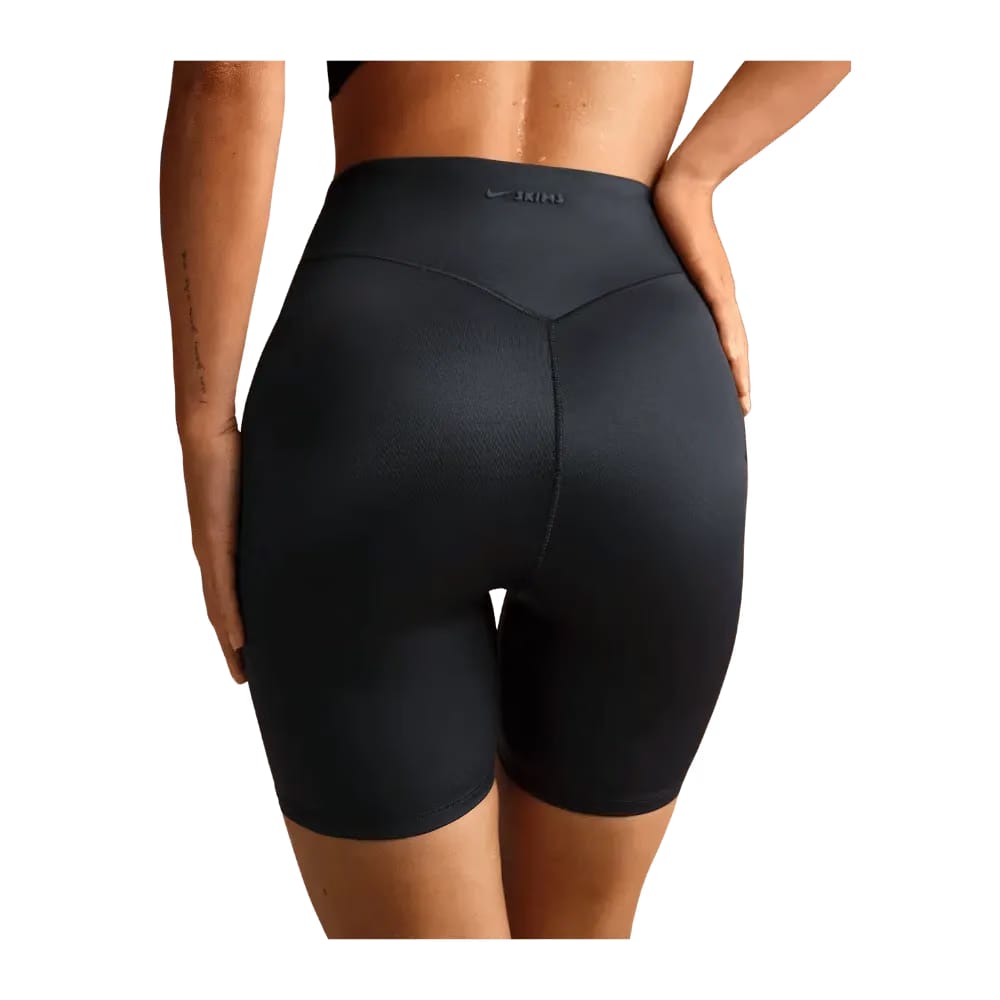 Nike X Skims Shine Women's High-Waisted 5" Biker Shorts Obsidian