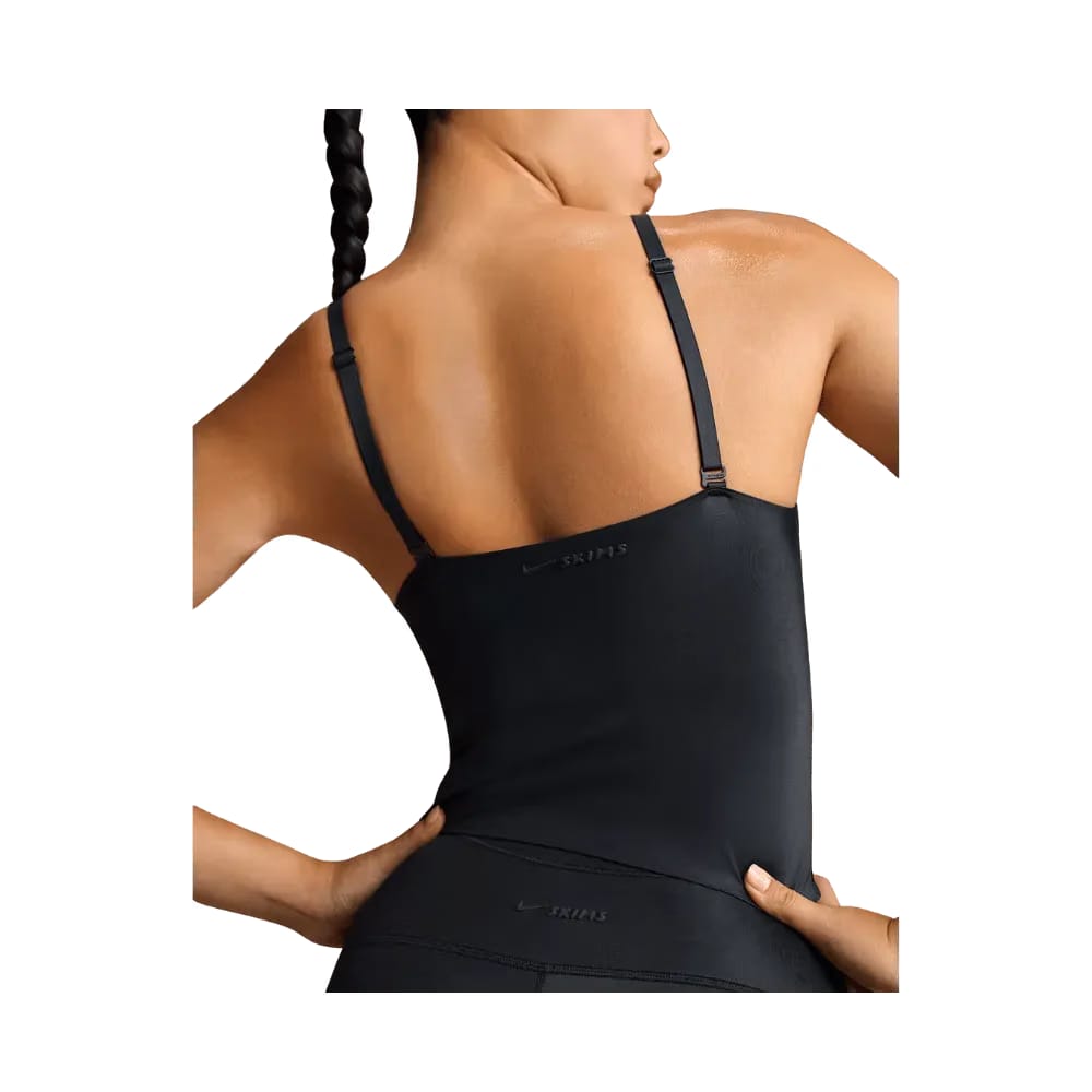 Nike X Skims Shine Women's V-Neck Tank Top Obsidian