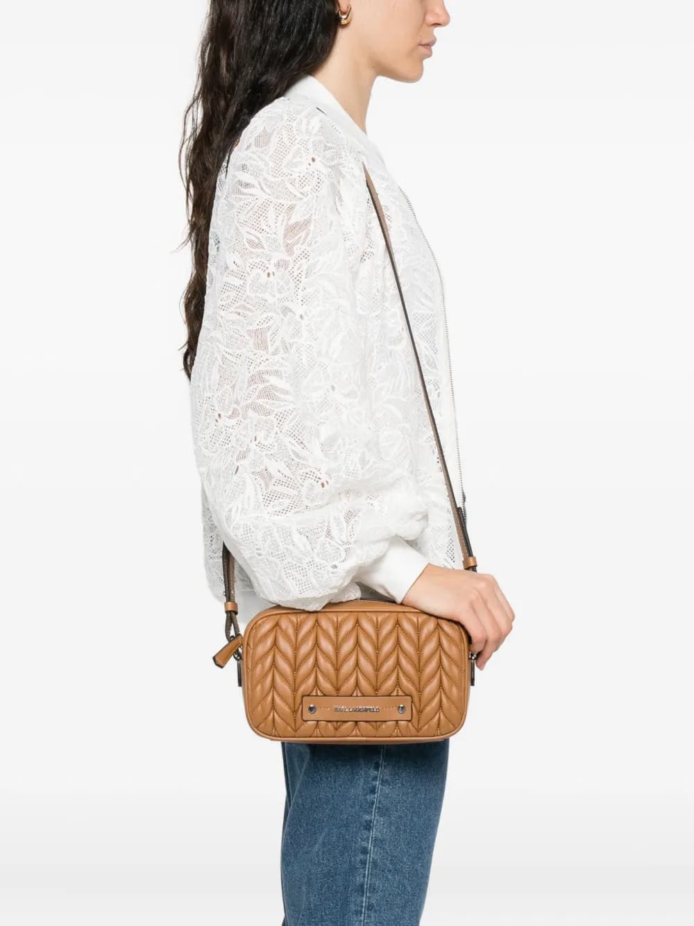 K/Weave quilted crossbody bag