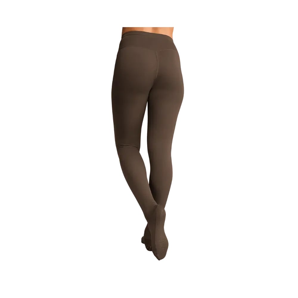 Nike X Skims Women's High-Waisted Footsie Grip Leggings Dark Sepia