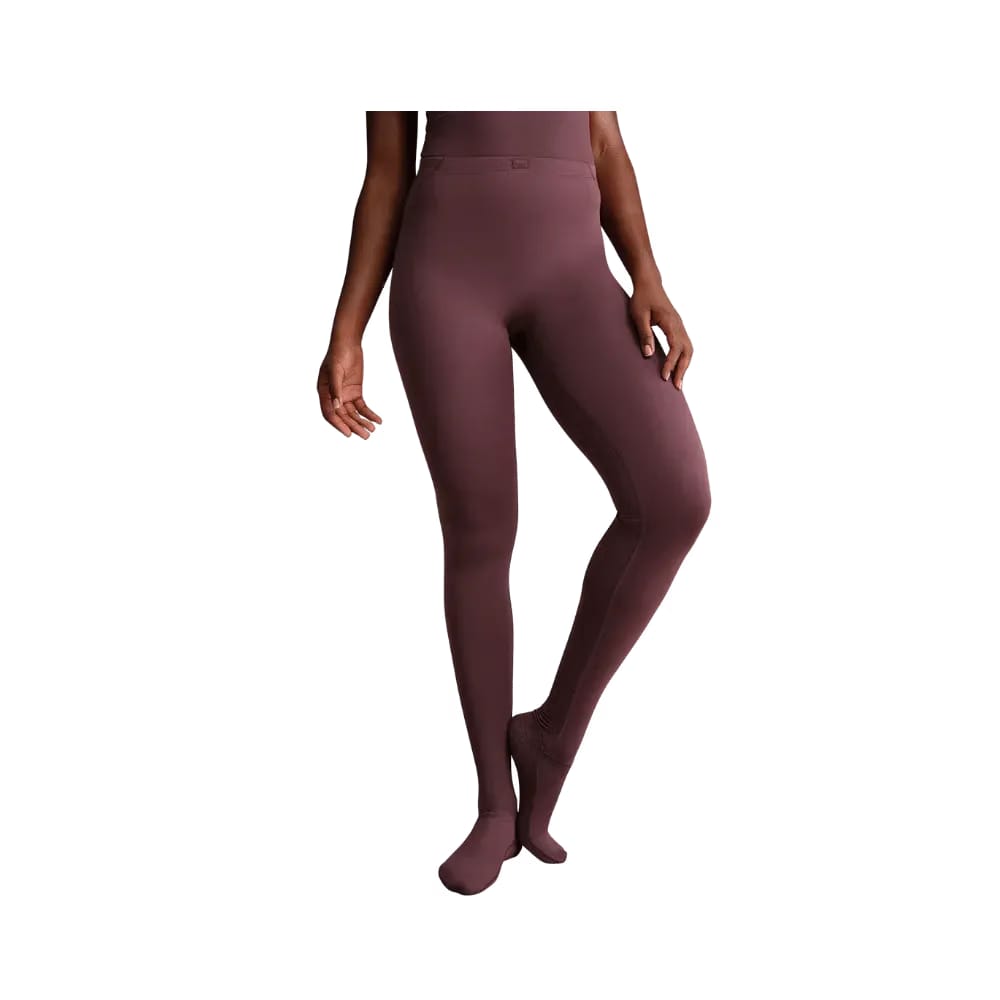 Nike X Skims Women's High-Waisted Footsie Grip Leggings CURRANT