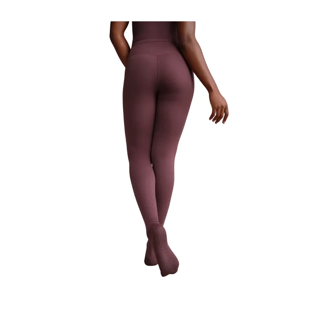 Nike X Skims Women's High-Waisted Footsie Grip Leggings CURRANT
