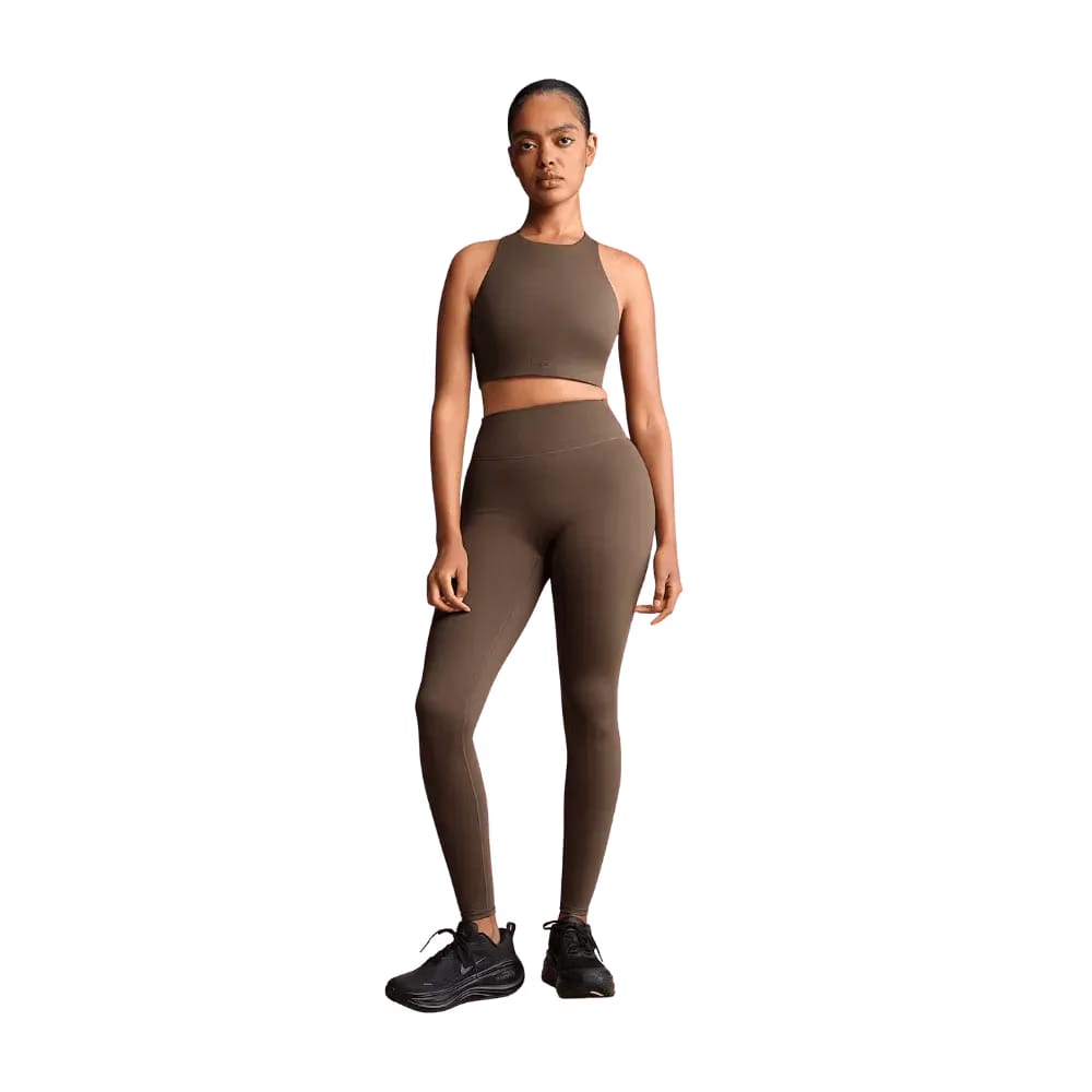 Nike X SkimsWomen's High-Neck Bra Dark Sepia