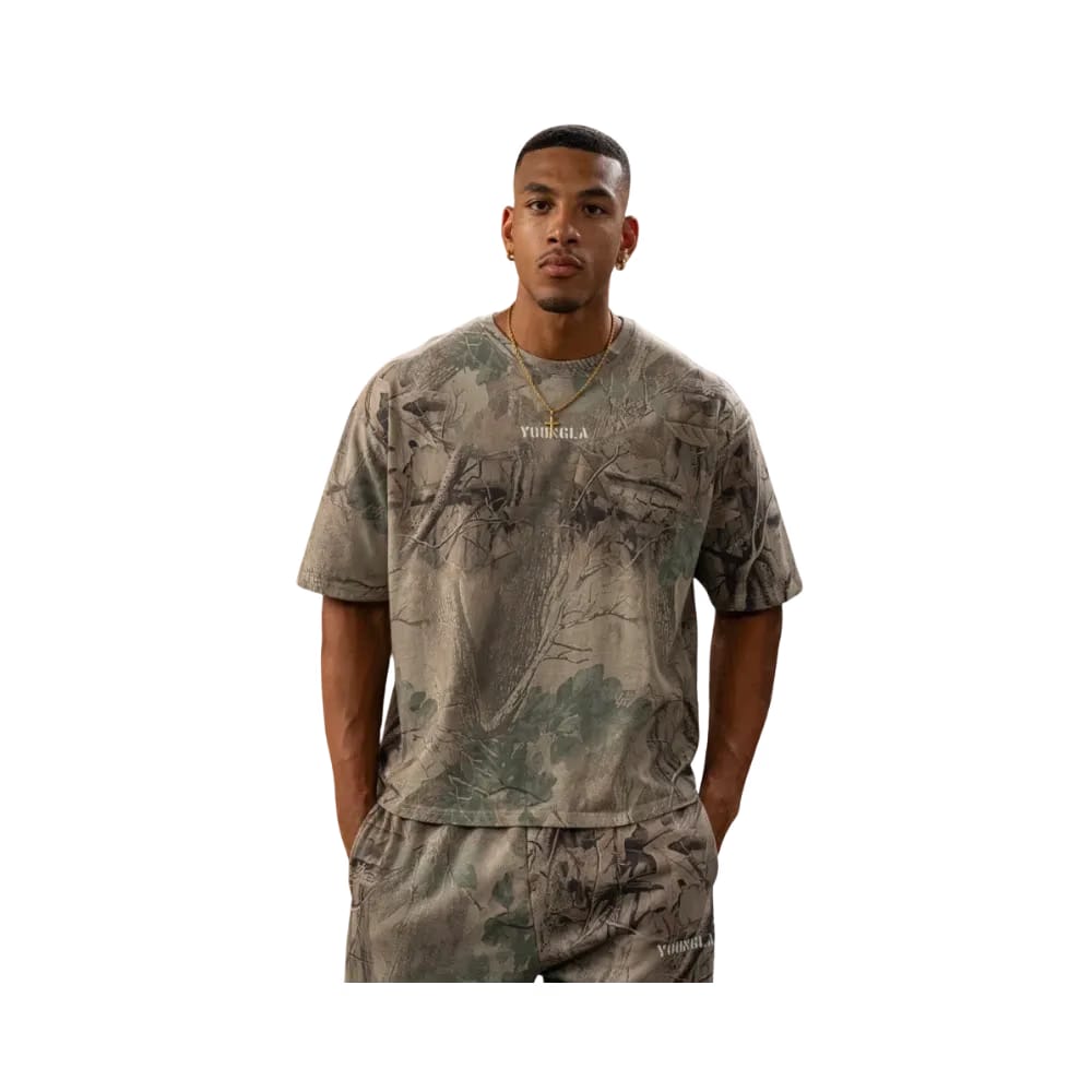 YoungLA Tree Camo Collection Tees Beige Tree Camo