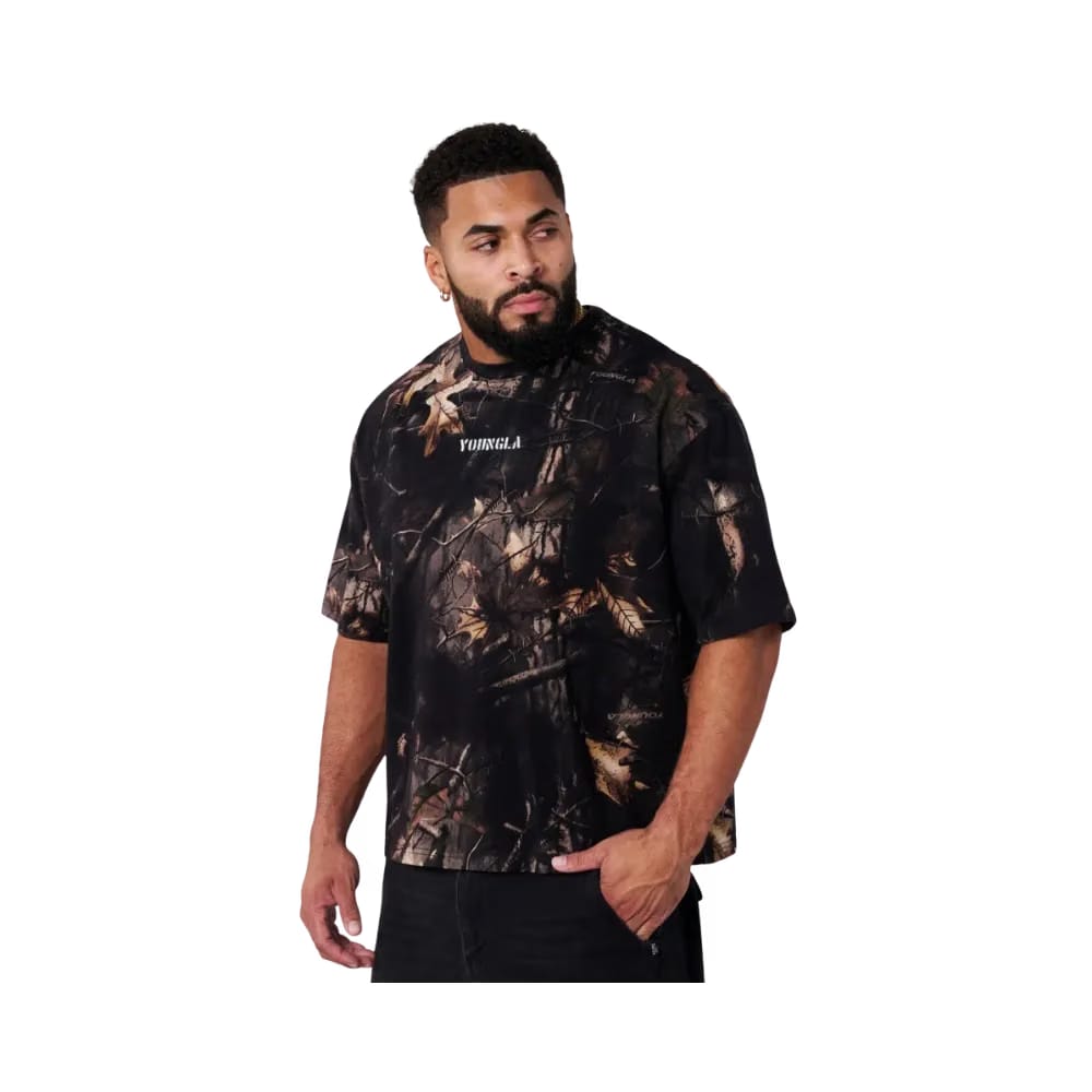 YoungLA Tree Camo Collection Tees Black Tree Camo
