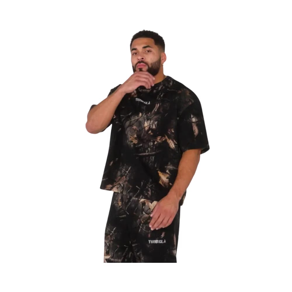 YoungLA Tree Camo Collection Tees Black Tree Camo