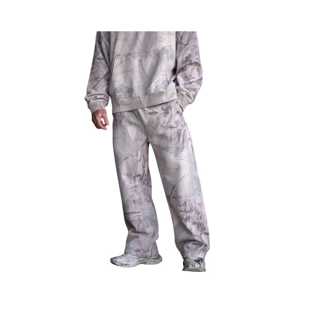 YoungLA Tree Camo Collection No Cuff Sweats Desert Tan Tree Camo