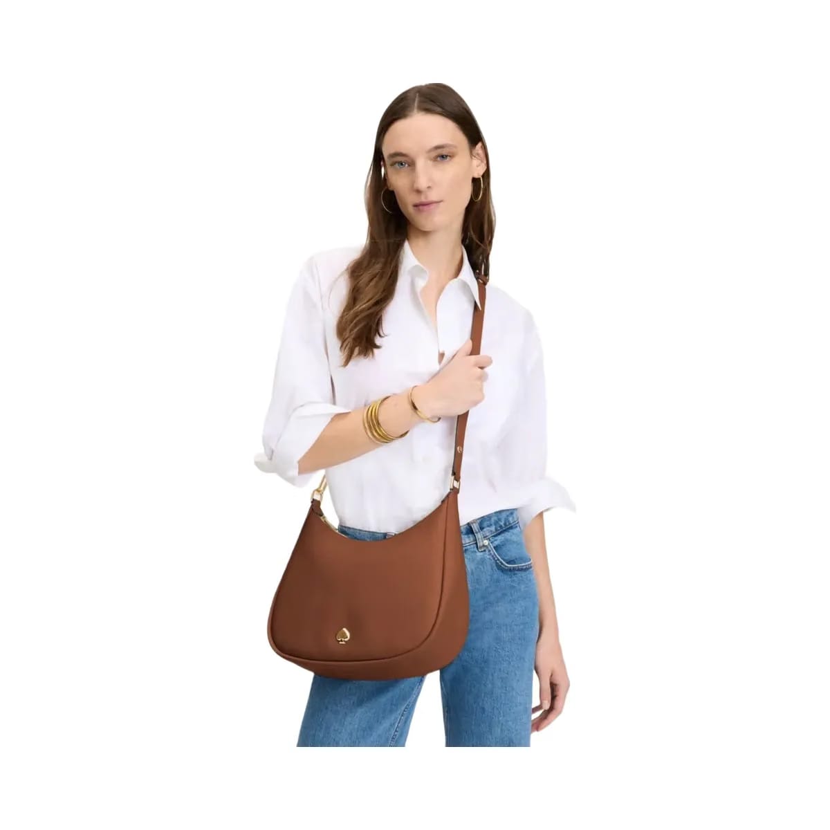 Kate Spade Kayla Large Shoulder Bag Warm Gingerbread